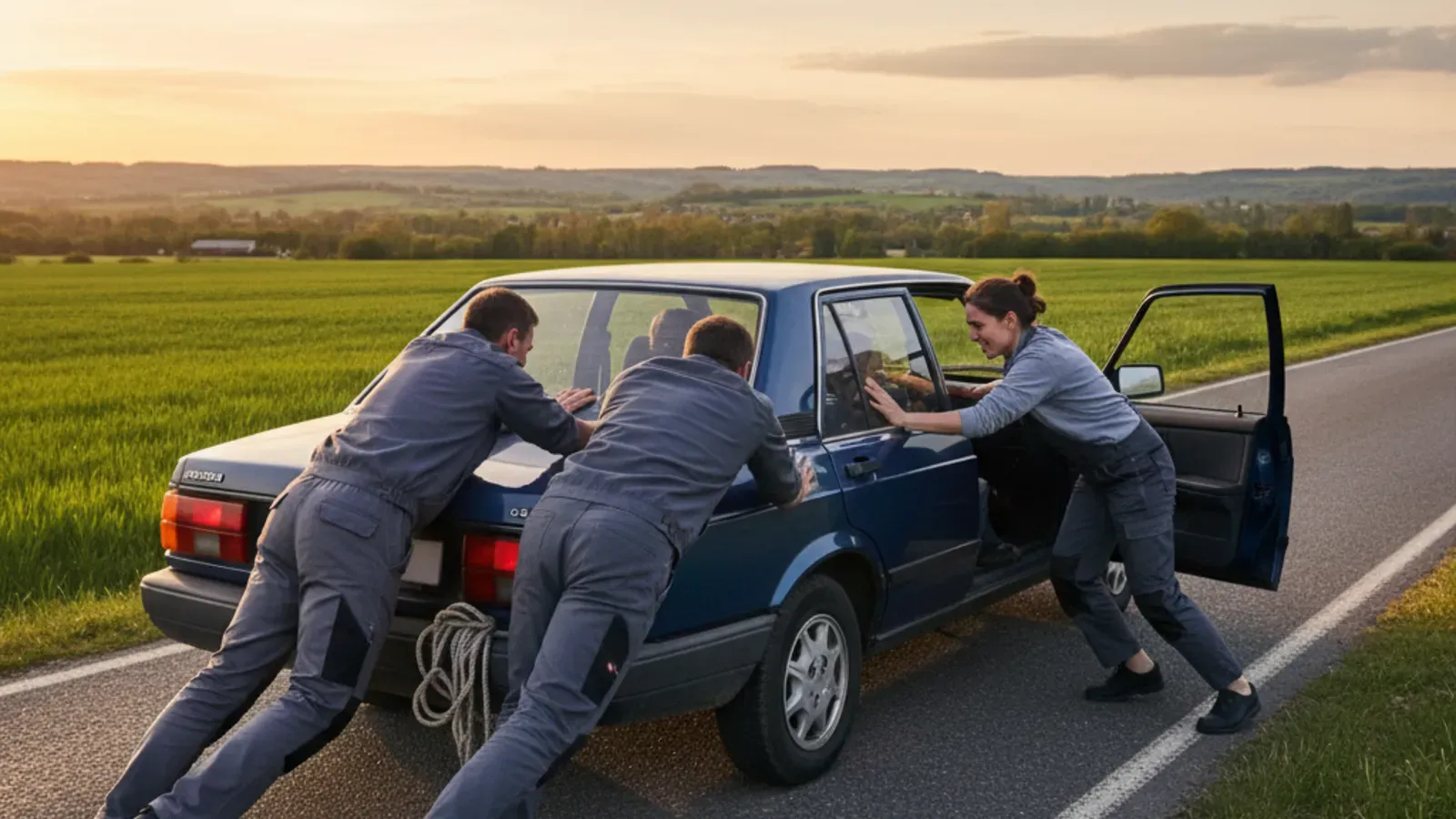 Démarrer une voiture en la poussant : guide complet de la technique du démarrage par poussée