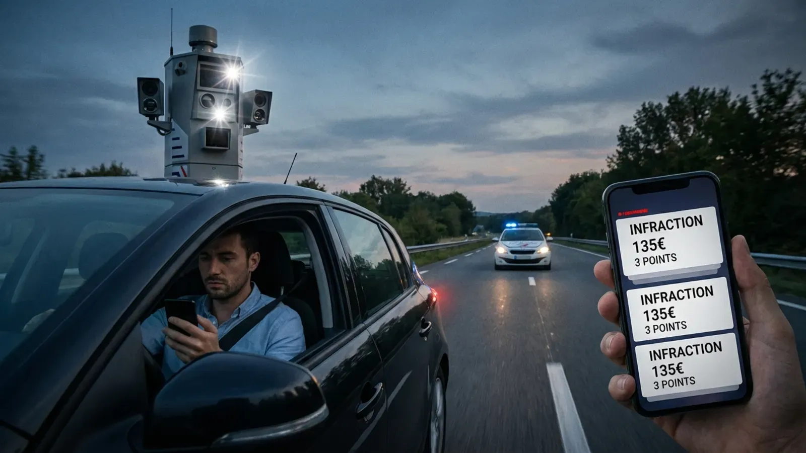 Nouveaux radars avec IA : une vague de PV attendue