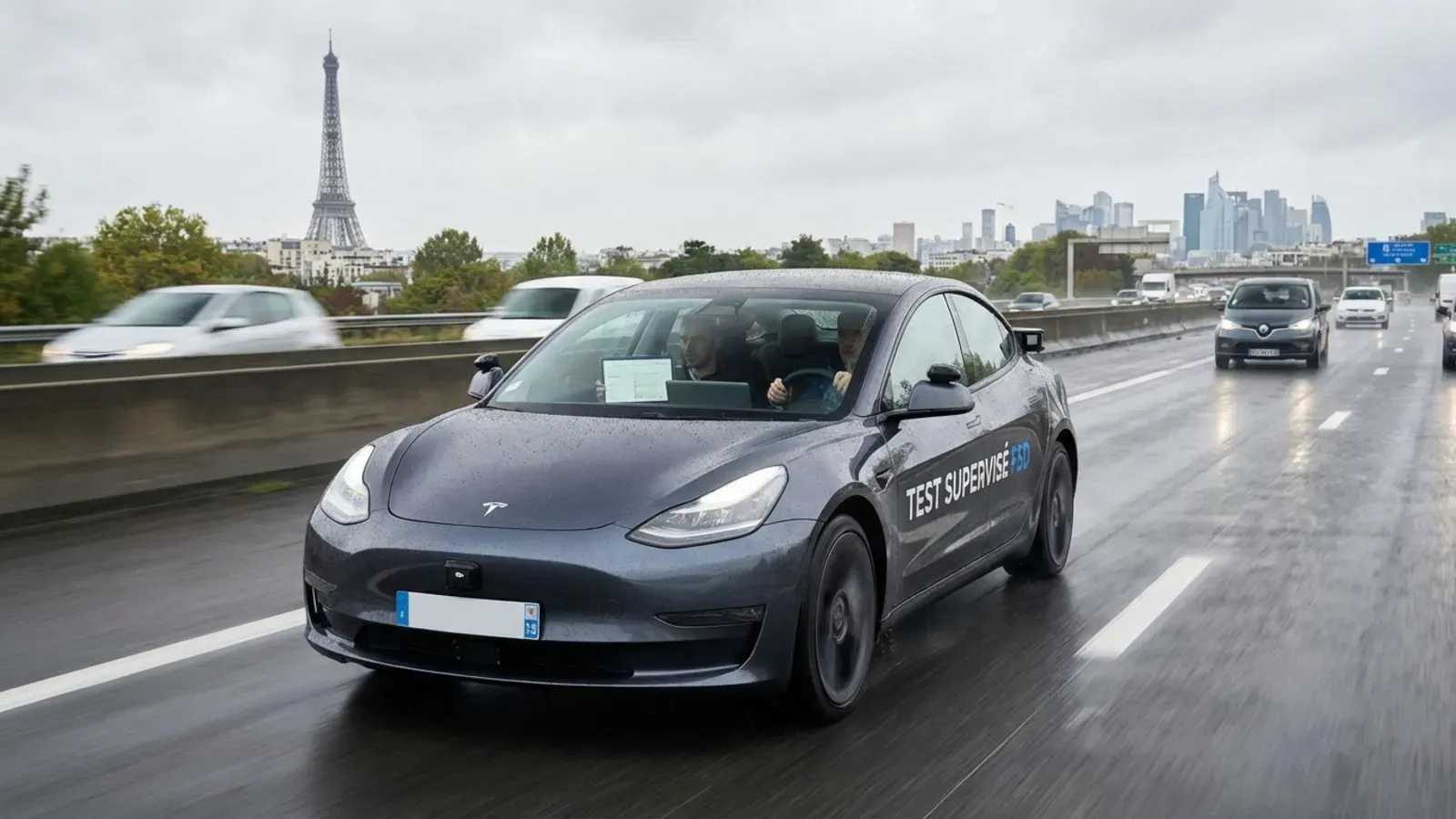 Tesla teste sa conduite autonome en France