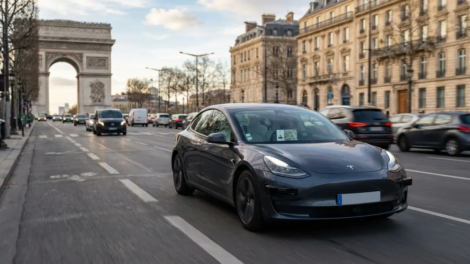 Tesla teste sa conduite autonome en France