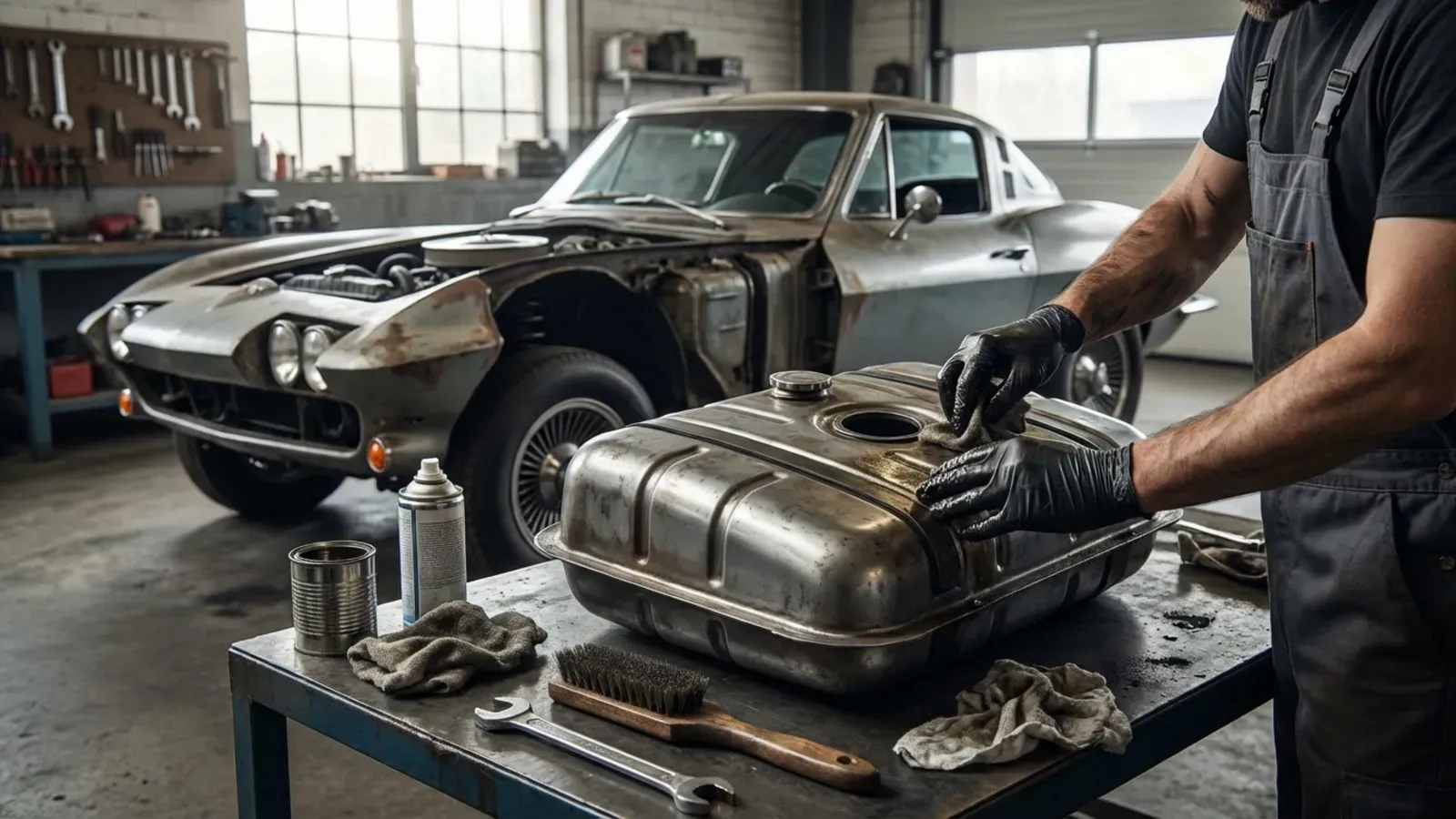 Nettoyez efficacement le réservoir d&rsquo;essence de votre voiture ancienne