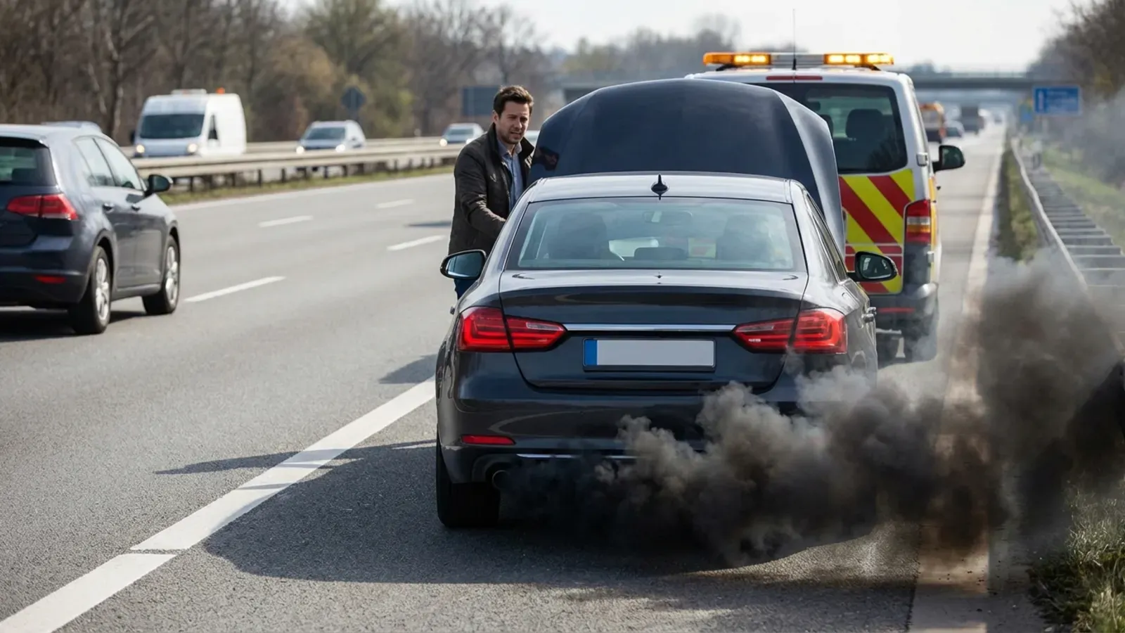 Voiture qui émet de la fumée noire et cale : origine de la panne