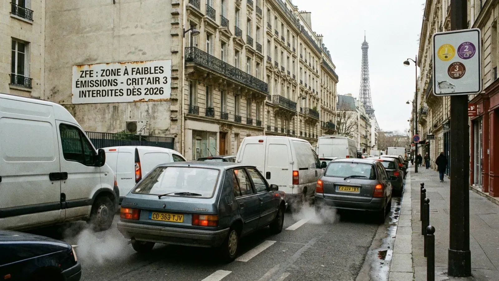 ZFE 2026 : Crit’Air 3 bannies à Paris et Lyon, agissez dès maintenant !